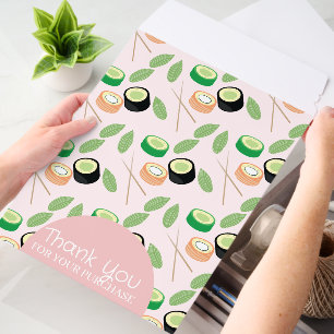 Sushi Pattern Thank You Business Envelope Mailers