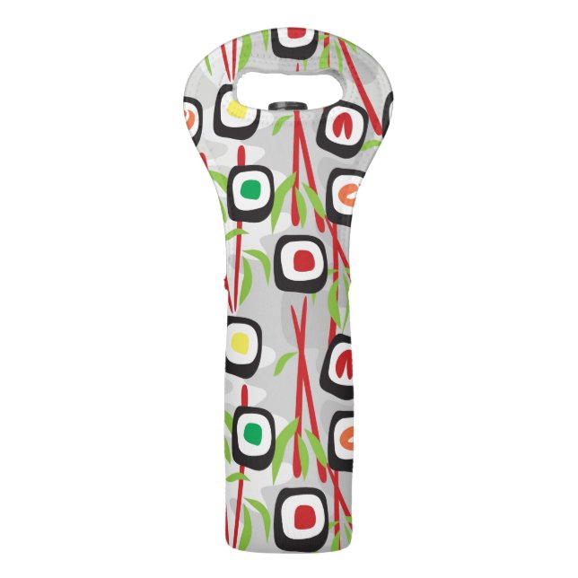Sushi Pattern Wine Bag (Front)