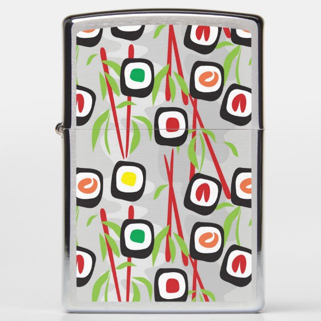 Sushi Pattern Zippo Lighter (Front)