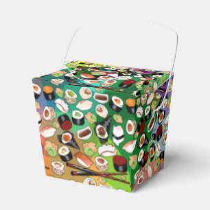 Sushi Patterned Take Out Box