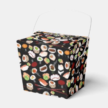 Sushi Patterned Take Out Box by CreativeClutter at Zazzle