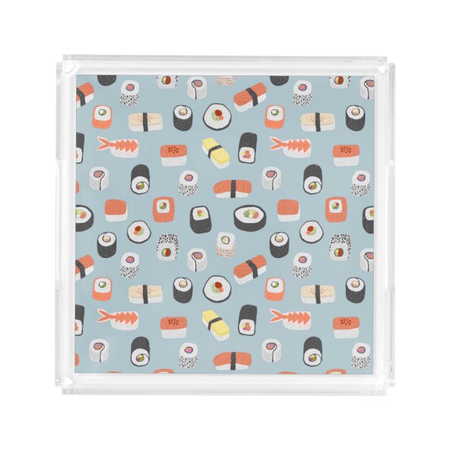 Sushi Personalized Acrylic Tray (Front)