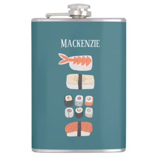 Sushi Personalized Flask