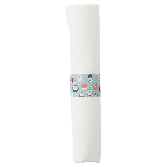 Sushi Personalized Napkin Bands (Front)
