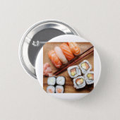 Sushi Pinback Button (Front & Back)