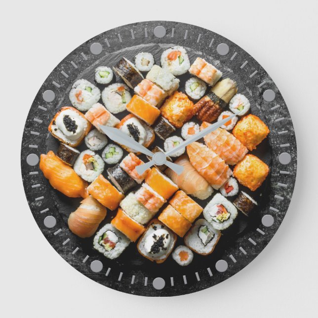 Sushi Platter Large Clock (Front)