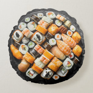 Sushi Platter Throw Pillow