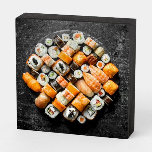 Sushi Platter Wooden Box Sign