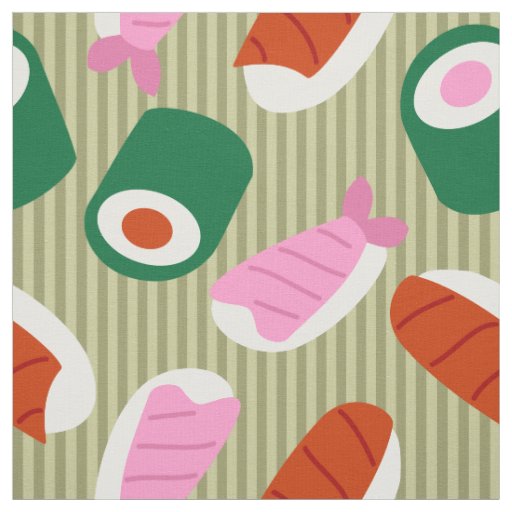 Sushi Pop Art Fabric