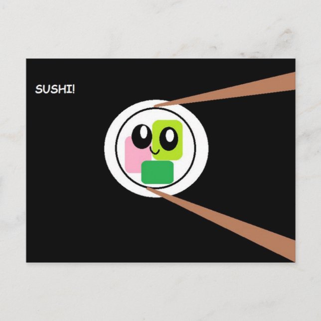 Sushi Postcard (Front)