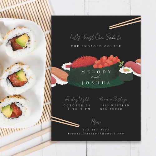 Sushi Pre Wedding Party Invitation