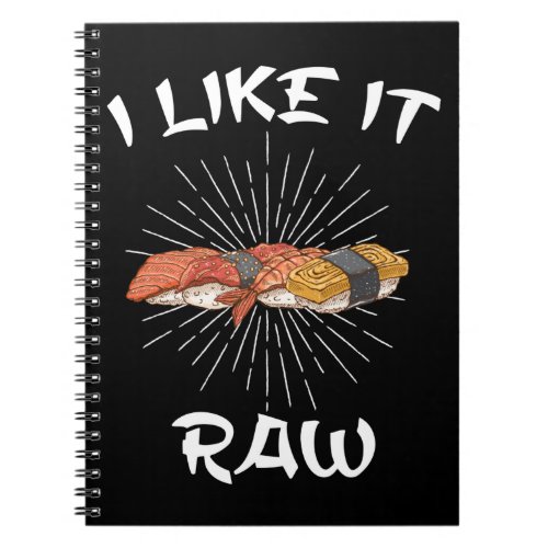 Sushi Raw Japanese Food Rice Nigiri Lover Notebook