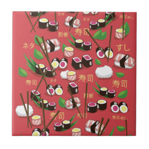Sushi Red Ceramic Tile