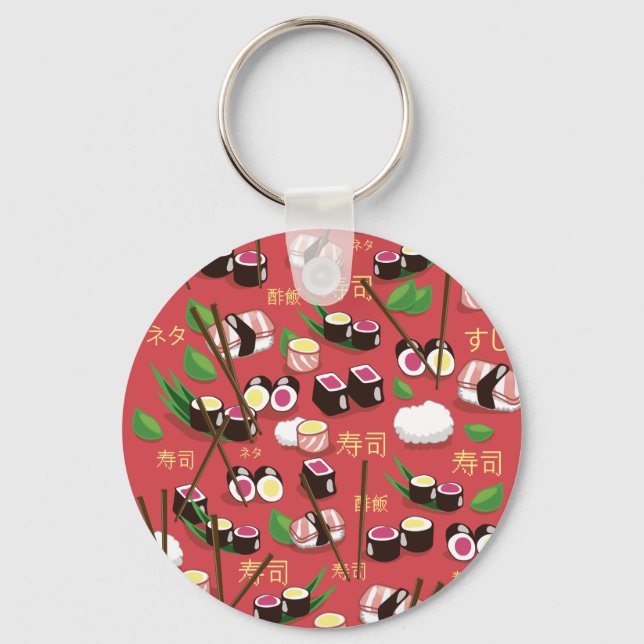 Sushi Red Keychain (Front)