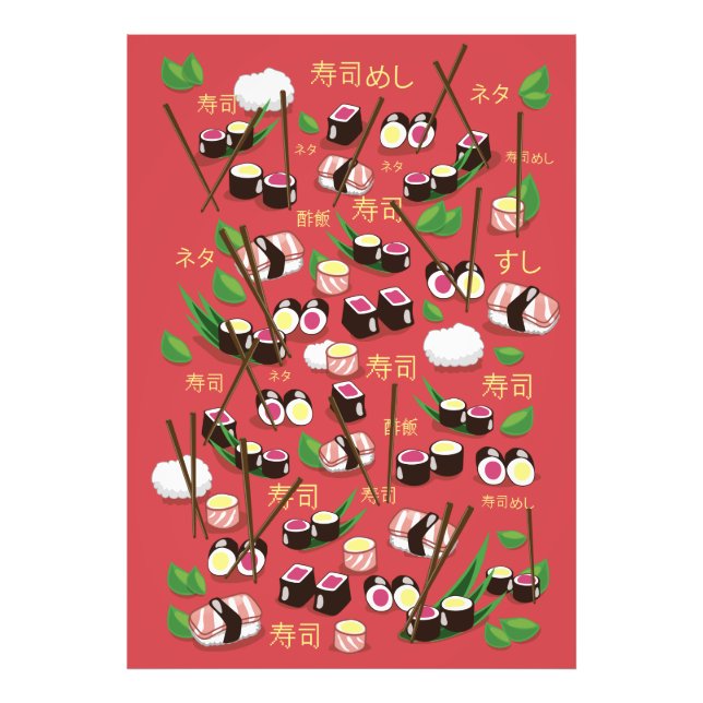 Sushi Red Photo Print (Front)