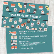 Sushi Restaurant Business Card at Zazzle