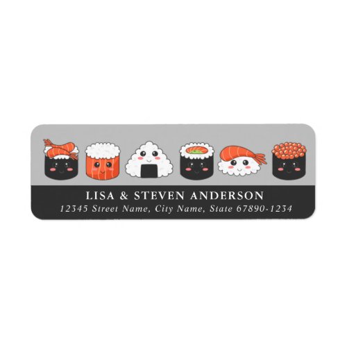Sushi Return Address Labels