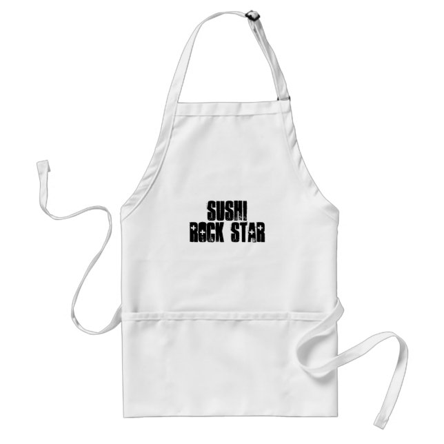 Sushi Rock Star Adult Apron (Front)