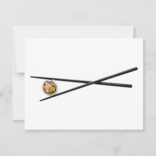 Sushi Roll & Chopsticks - Customized Template (Front)