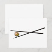 Sushi Roll & Chopsticks - Customized Template (Front/Back)
