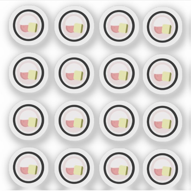 Sushi Roll Cream Cheese Salmon Sticker (Front)