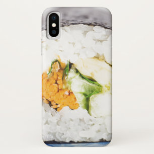 Sushi roll Fish and rice iPhone X Case