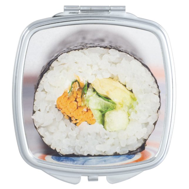 Sushi roll Fish and rice Compact Mirror (Front)