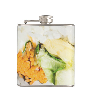 Sushi roll Fish and rice Flask