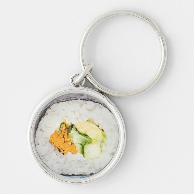 Sushi roll Fish and rice Keychain (Front)