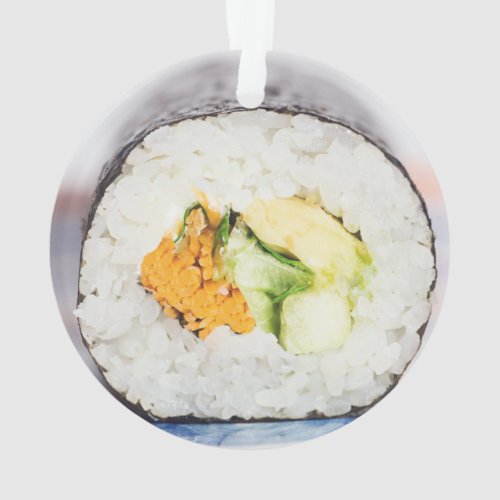 Sushi roll Fish and rice Ornament