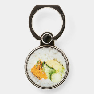 Sushi roll Fish and rice Phone Ring Stand