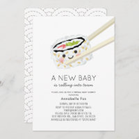 Sushi Roll Kawaii Virtual Baby Shower