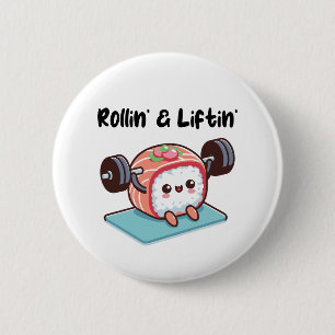 Sushi Roll Lifting Weights Button