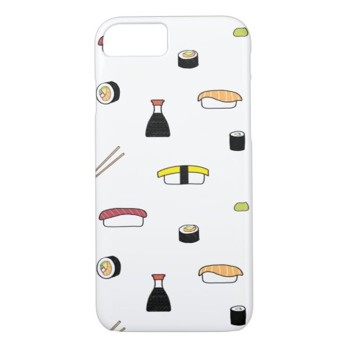 Sushi Roll  Nigiri Pattern iPhone 87 Case