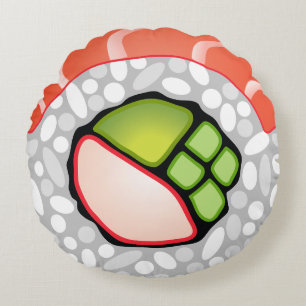 Sushi Roll Round Pillow
