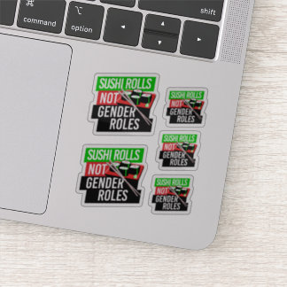 Sushi Rolls not Gender Roles Sticker