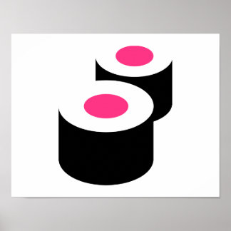 Sushi rolls poster
