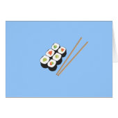 Sushi rolls with chopsticks (Front Horizontal)