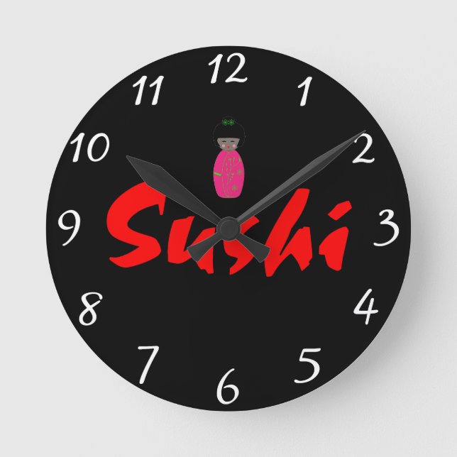 Sushi Round Clock (Front)