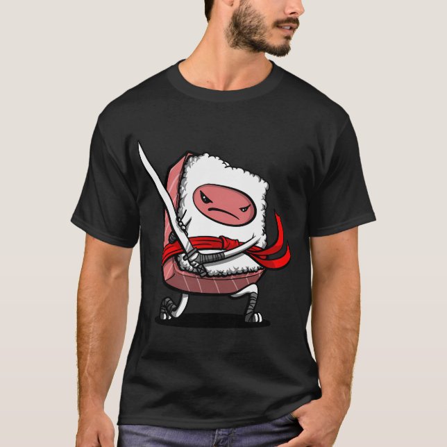 Sushi Samurai Ninja T-Shirt (Front)