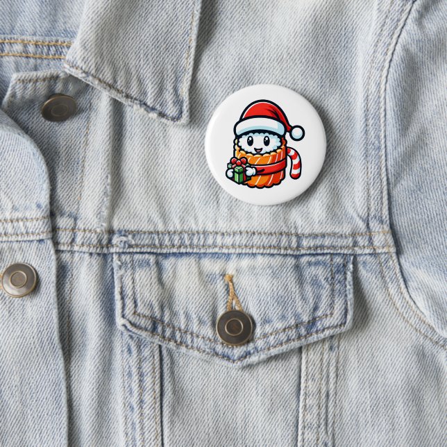 Sushi Santa - Festive Roll with Gift Button (In Situ)