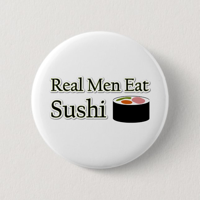 Sushi Saying Pinback Button (Front)