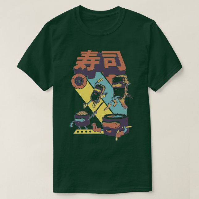 Sushi Sentai  T-Shirt (Design Front)