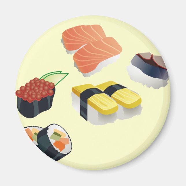 Sushi Set Design Magnet (Front)