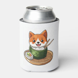 Sushi Shiba � Funny Food Dog Can Cooler