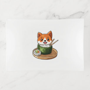 Sushi Shiba � Funny Food Dog Trinket Tray