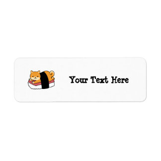 Sushi Shiba Inu - Cute Dog Japanese food Label