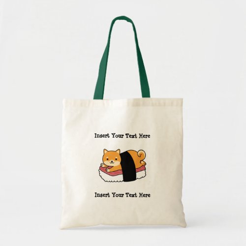 Sushi Shiba Inu _ Cute Dog Japanese Food Tote Bag