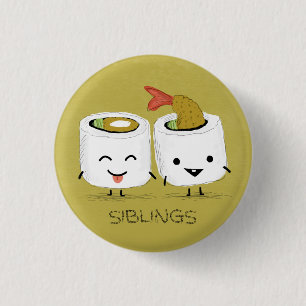 Sushi Siblings Button