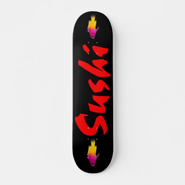 Sushi Skateboard Deck (Front)